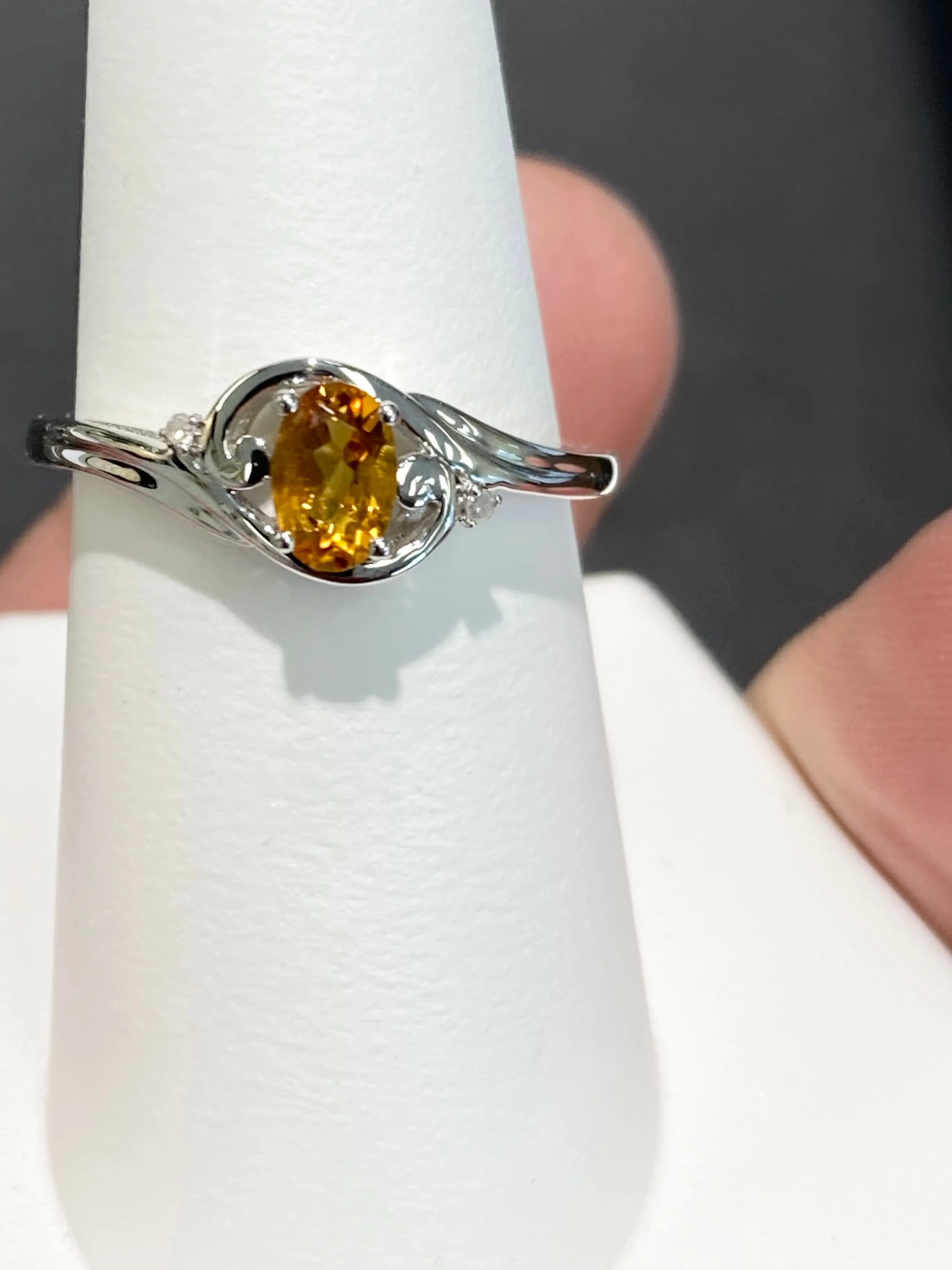 Citrine Silver Ring
