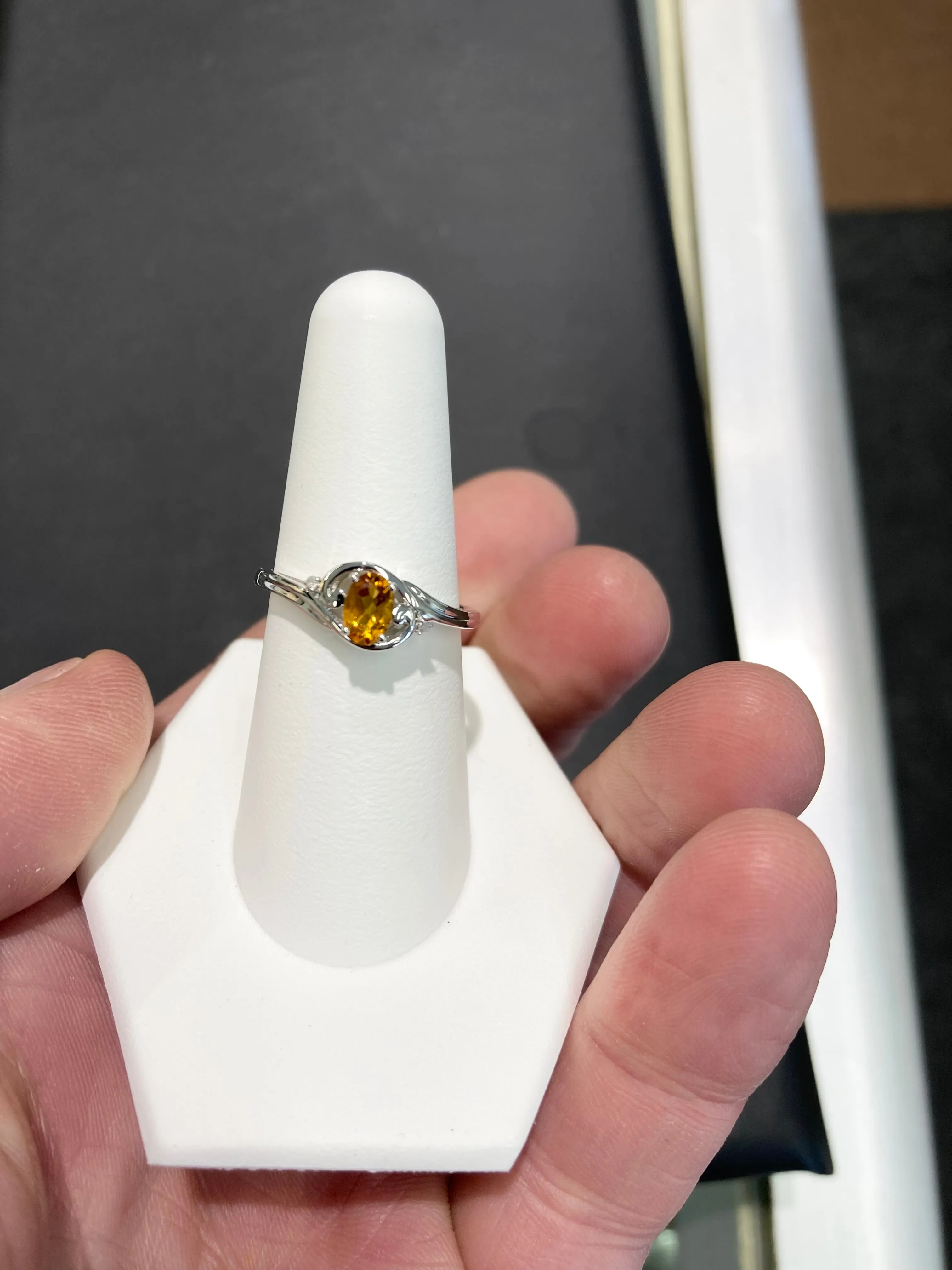 Citrine Silver Ring