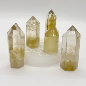 Citrine Tower Point Generator Natural Crystal Yellow Crystal