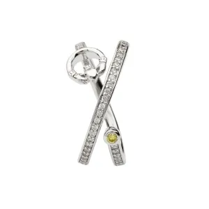 Claddagh Crisscross Silver Ring With Peridot Crystal