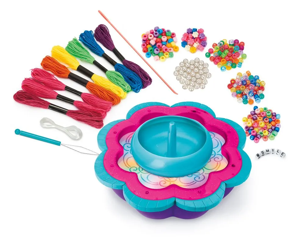 Cra-Z-Art Shimmer 'N Sparkle 2 In 1 Spin & Bead Friendship Studio