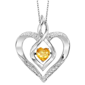 Created Citrine Heart Pendant by Rhythm of Love