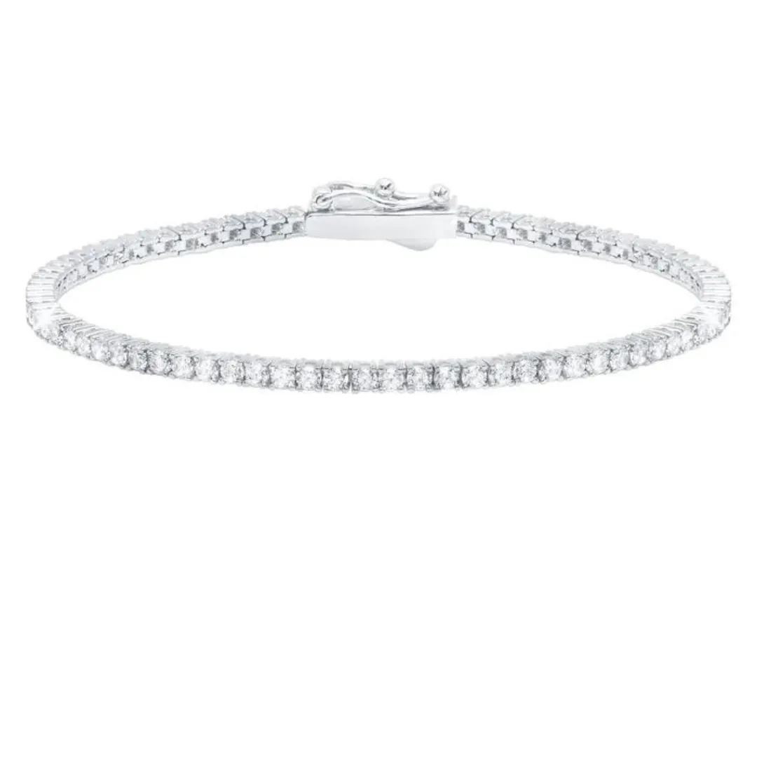 Crislu Classic Small Brilliant Tennis Bracelet