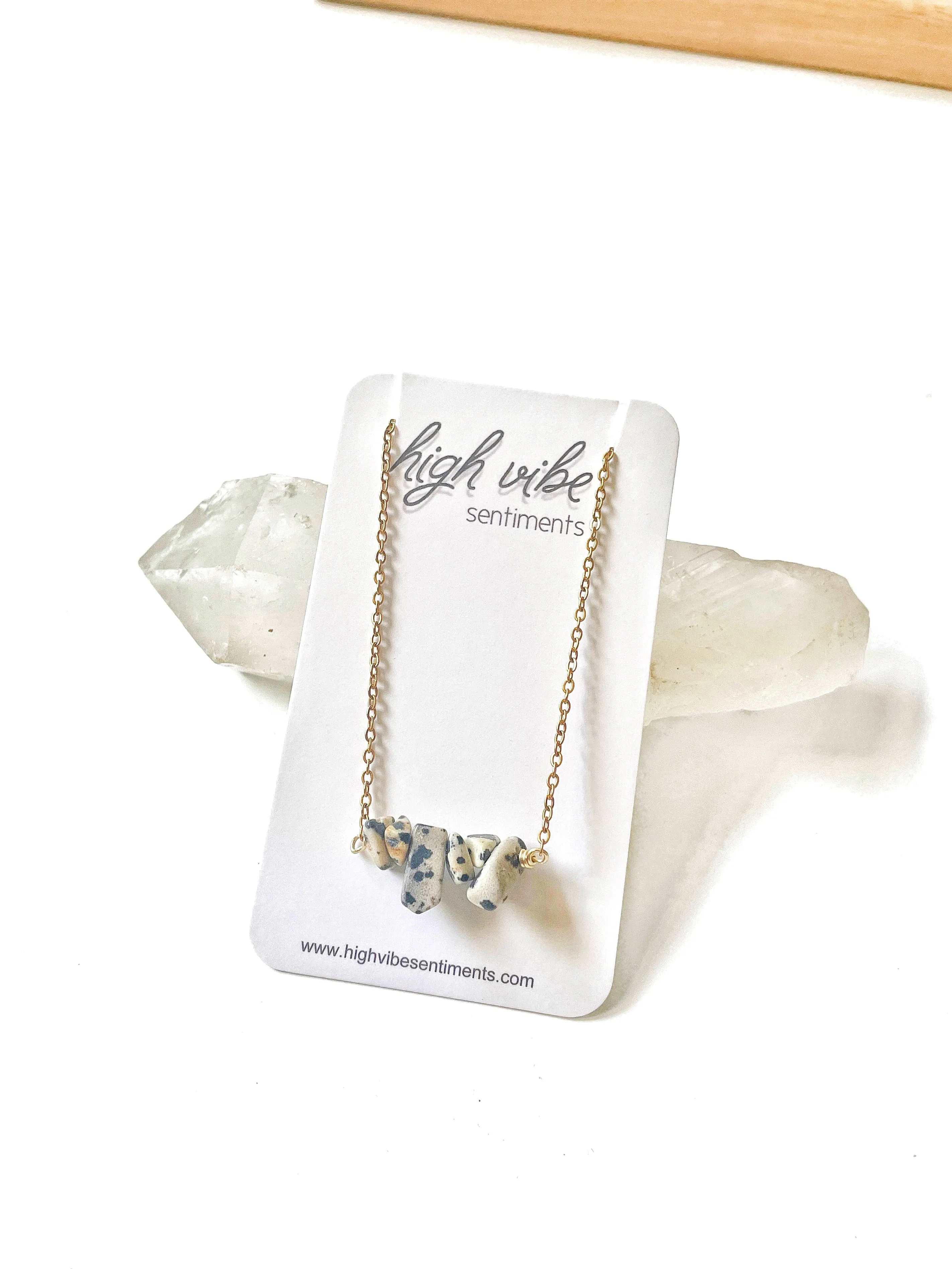 Crystal Chip Necklace (styles vary)