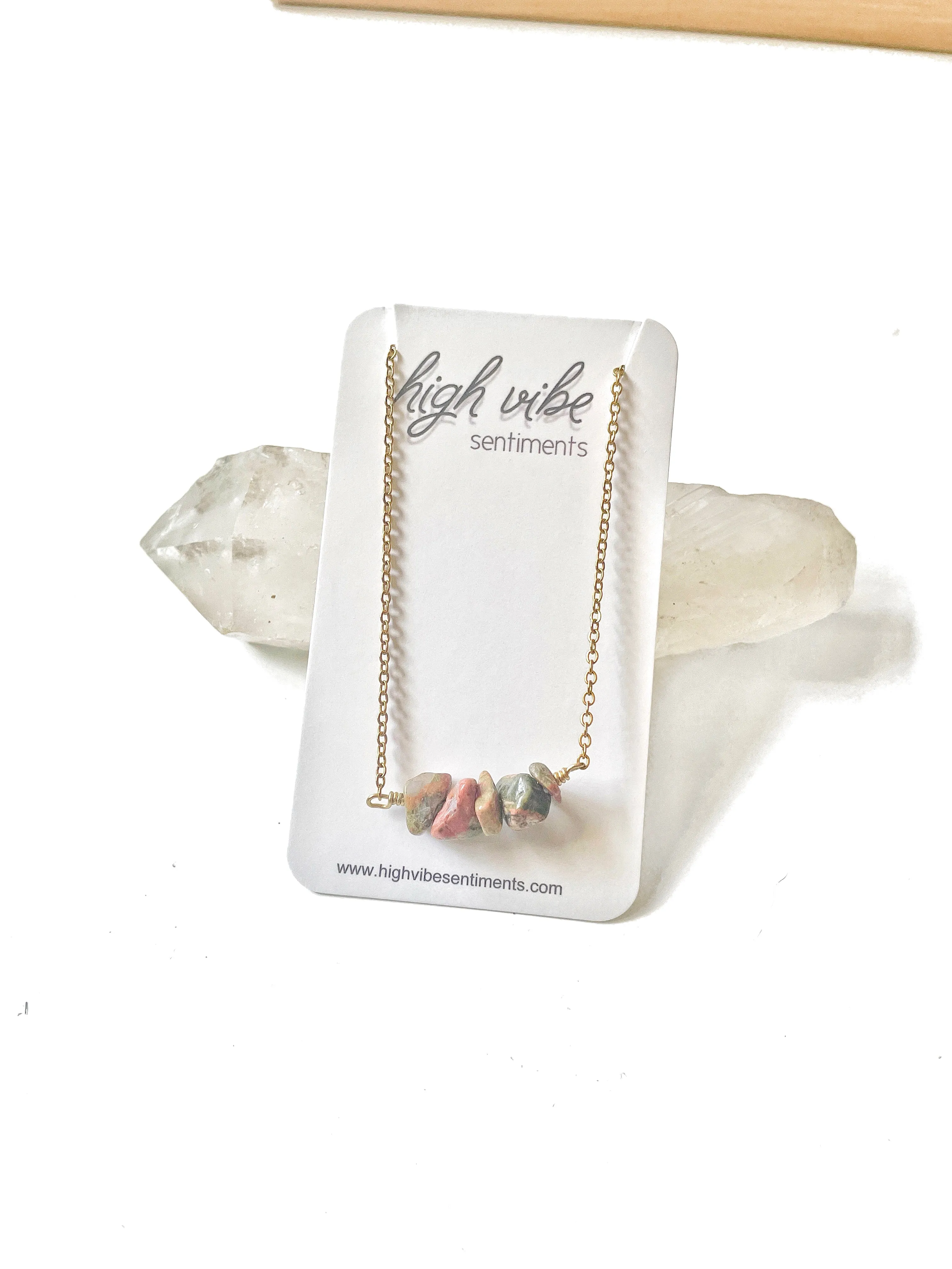 Crystal Chip Necklace (styles vary)