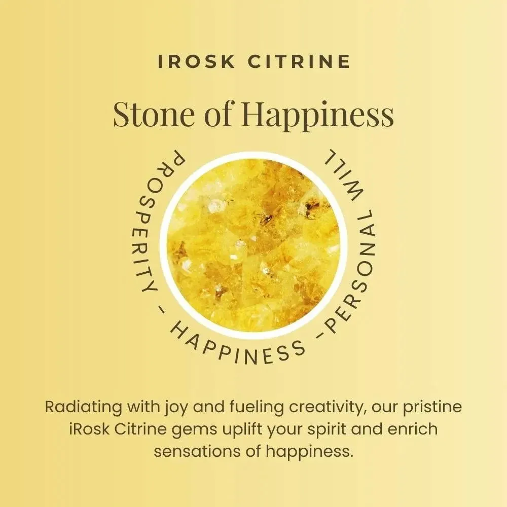 Designer Oval Shape Citrine Drop Earrings | Irosk Australia ®
