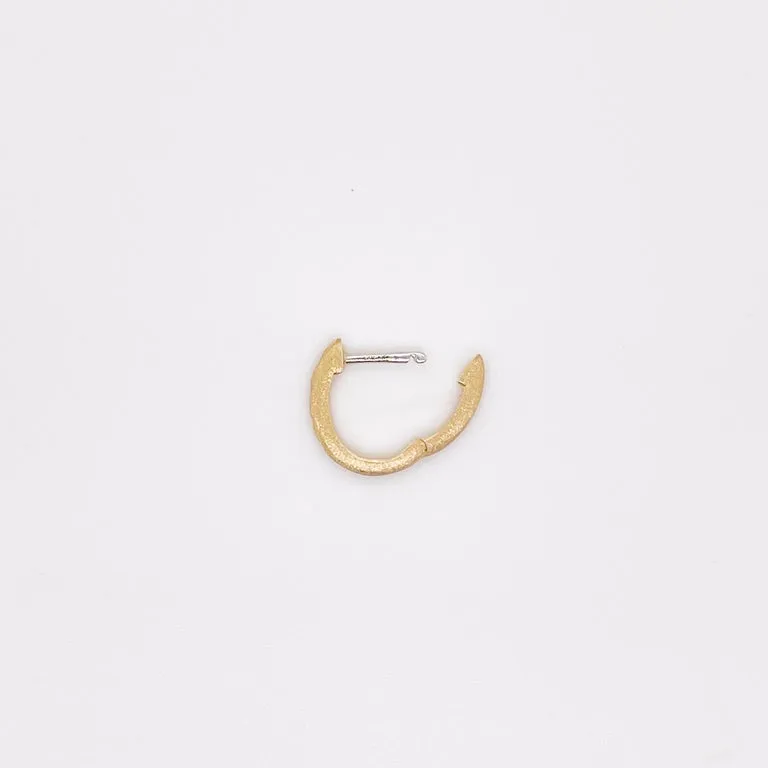Diamond Satin Huggie Earrings