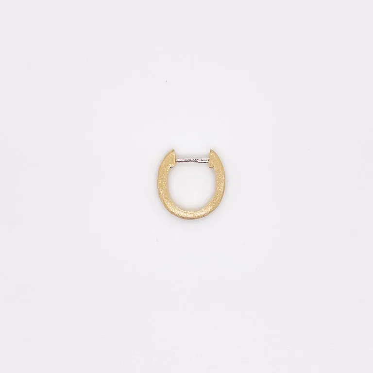 Diamond Satin Huggie Earrings