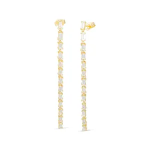 Diamond Tennis Earrings