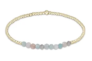 E newton - Gold Bliss 2mm Bead Bracelet - Hot Mess