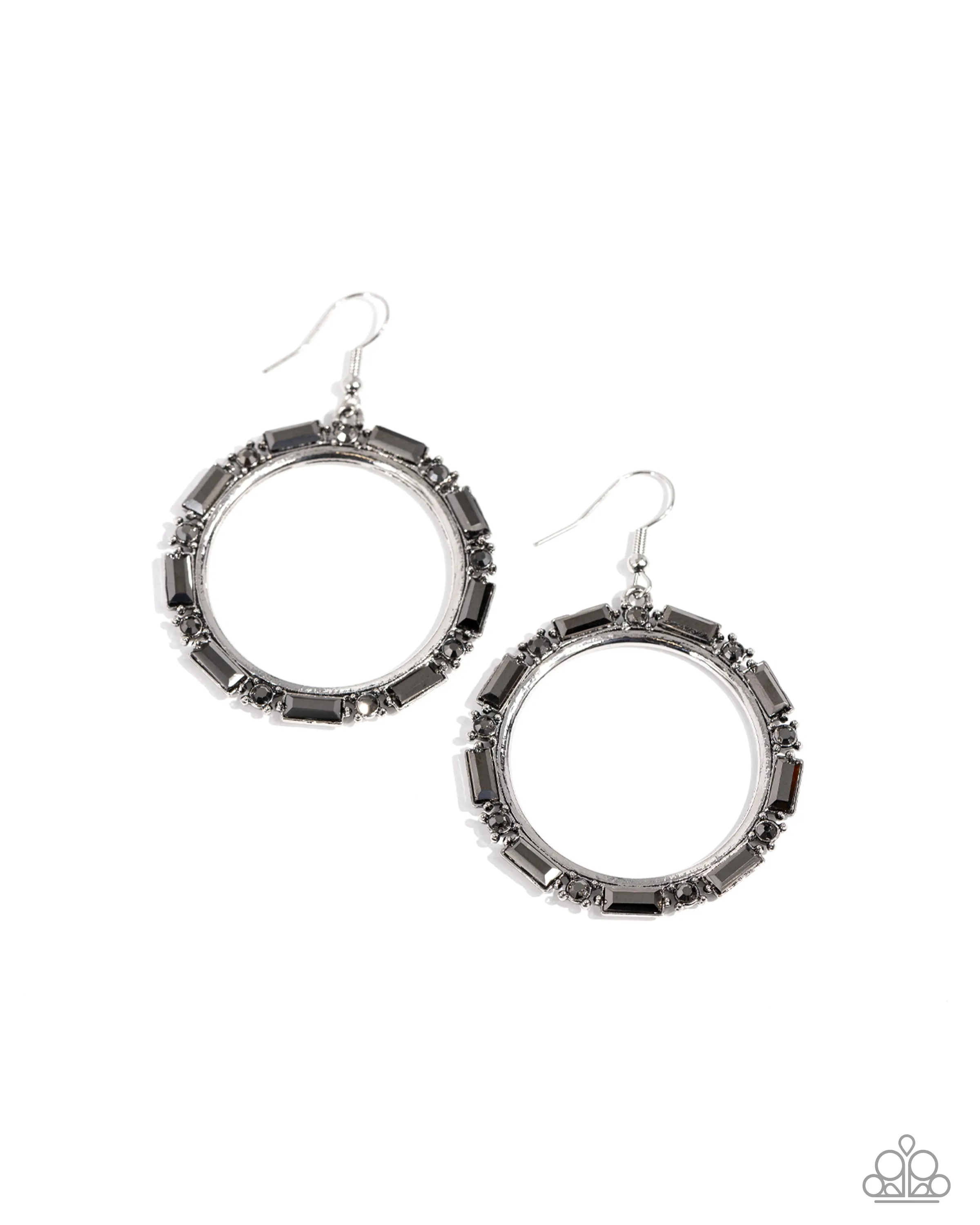Earrings Gritty Glow - Silver