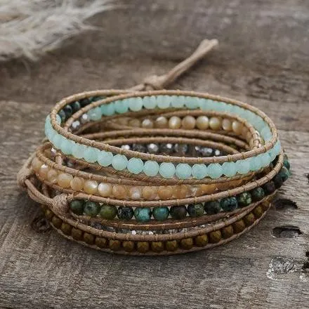 evergreen wrap bracelet