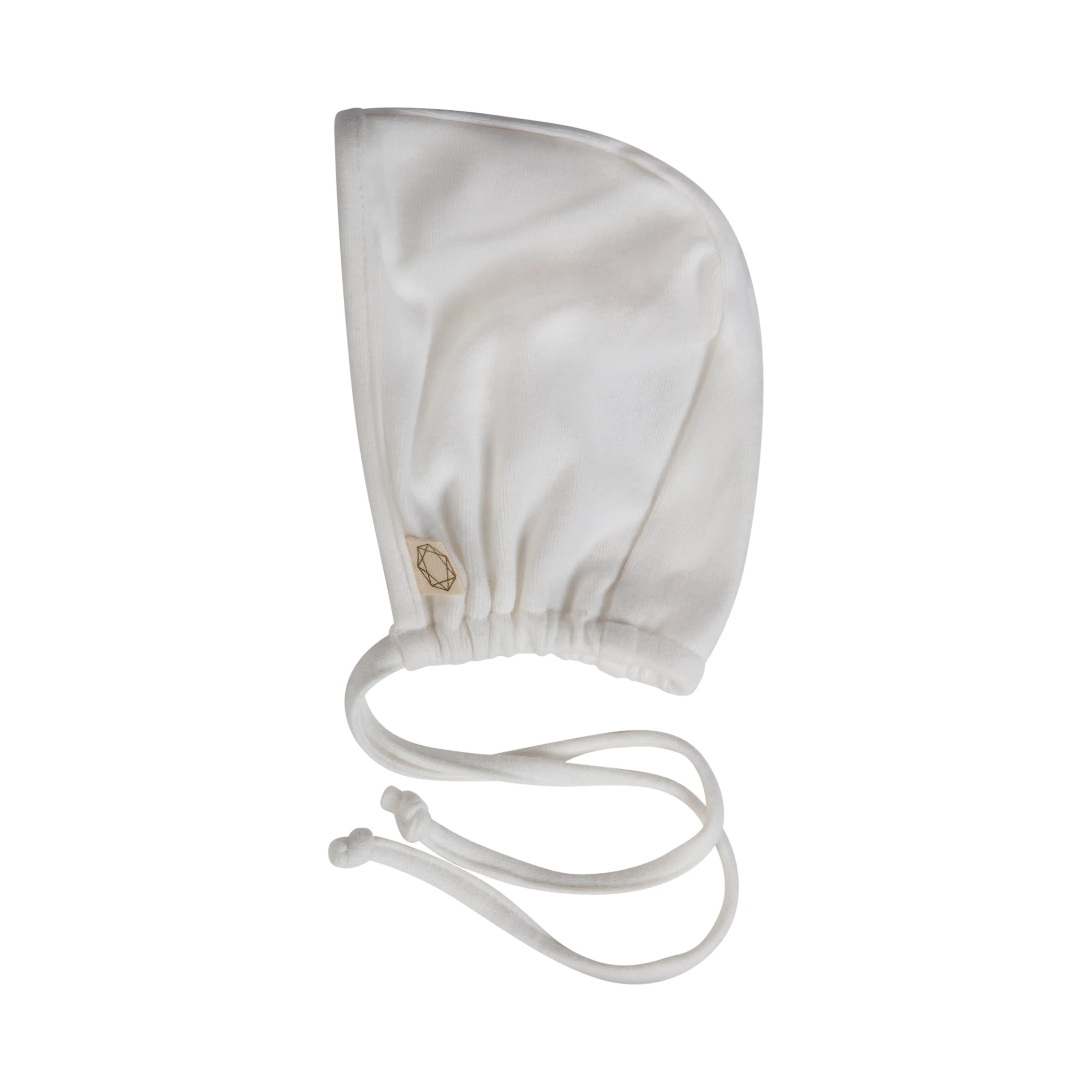 footie heart typography with bonnet - white/red