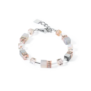 GeoCUBE® Iconic Precious bracelet rose gold-peach