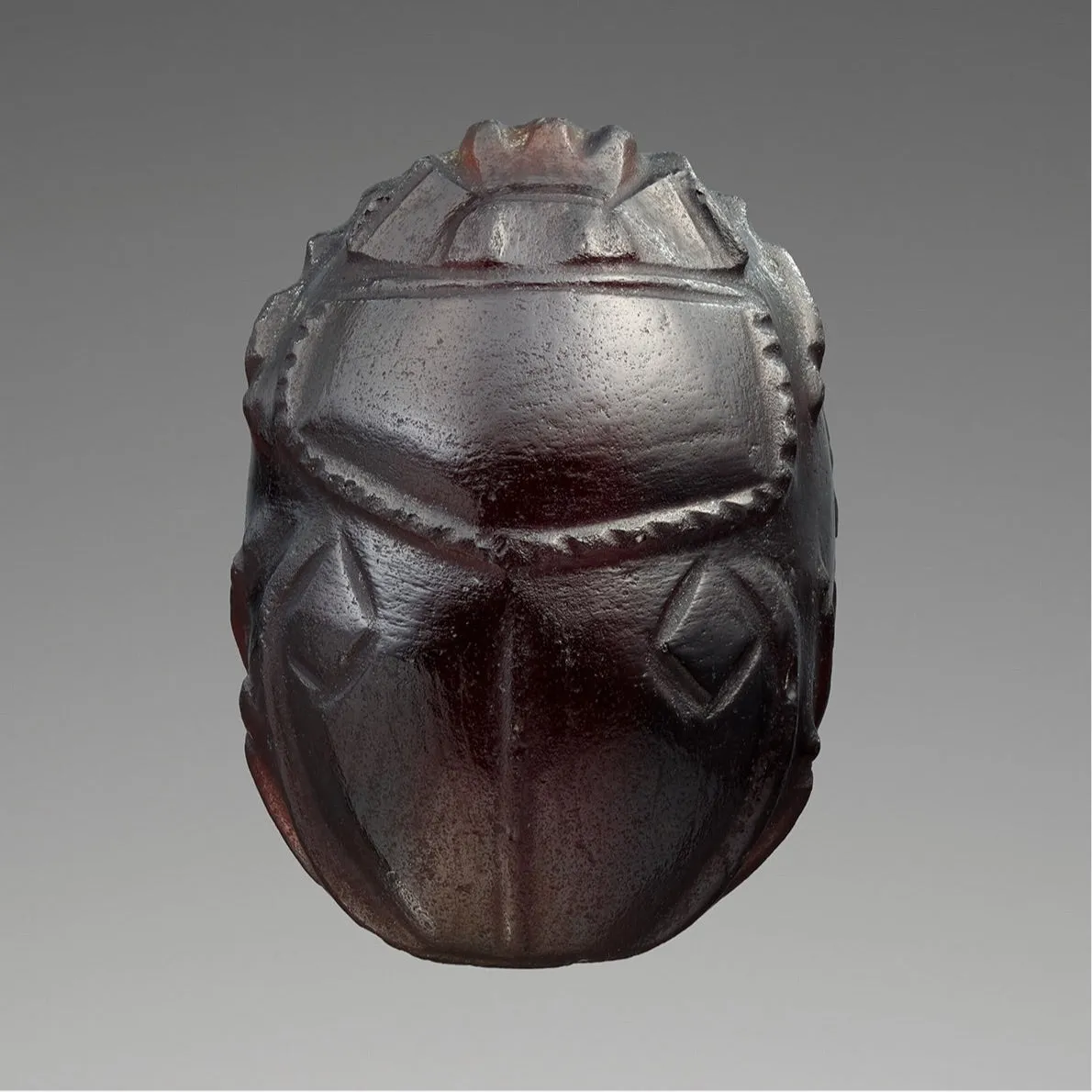 Glass Scarab Pendant Necklace