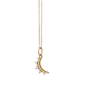 Gold Mini Moon Pendant August-CH41434Aug