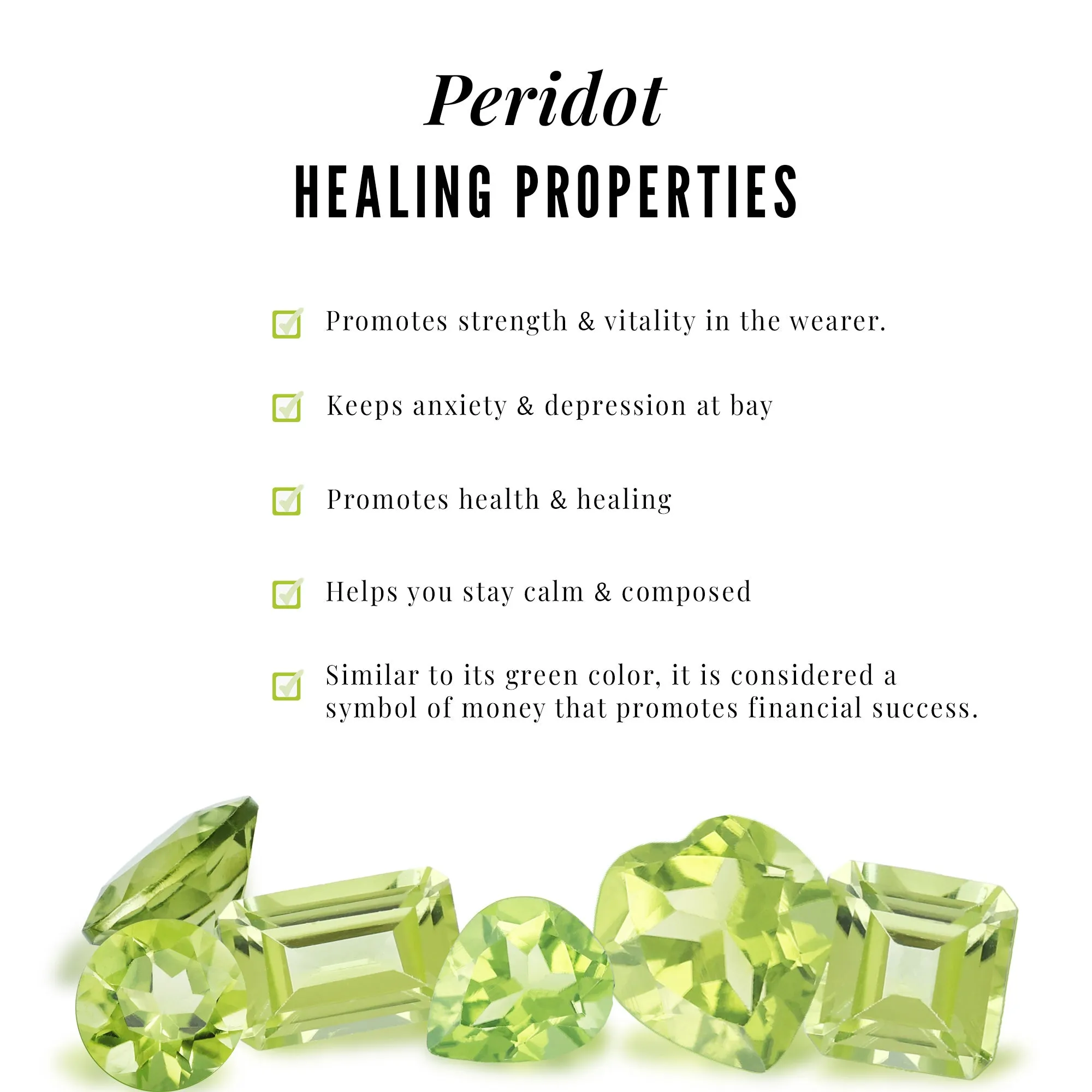 Heart Shape Peridot Ring Set with Moissanite