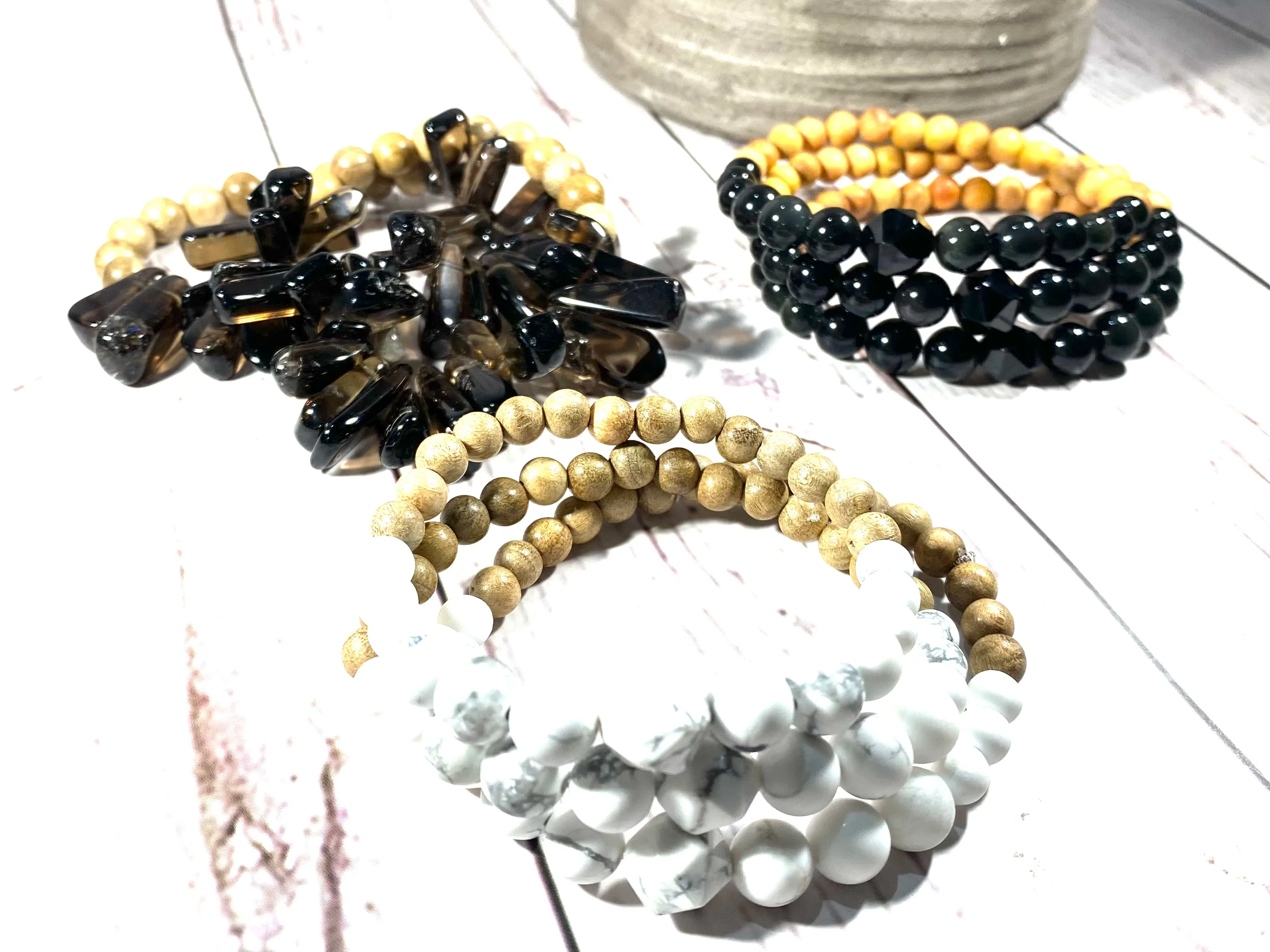 Howlite Crystal Diffuser Bracelet