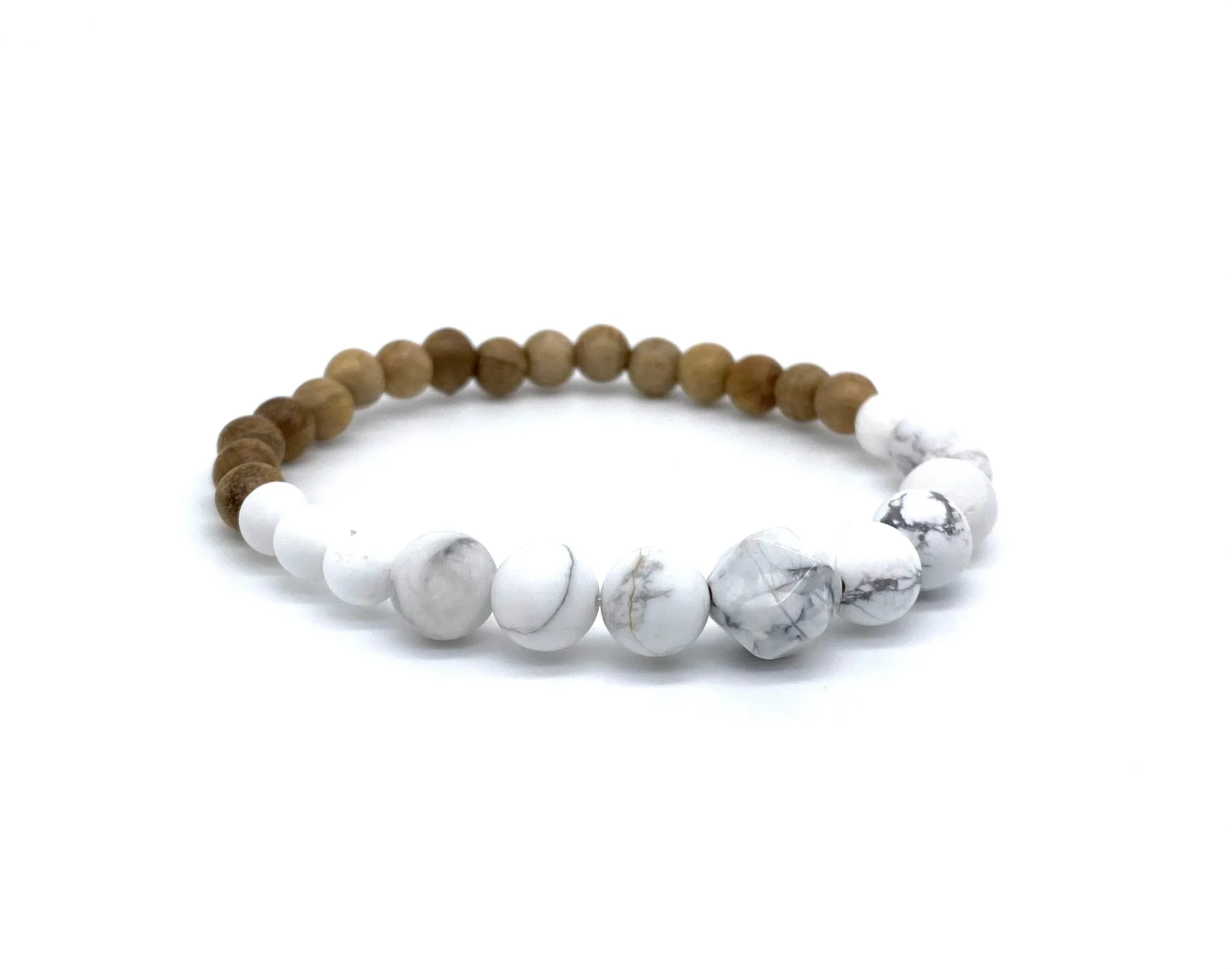 Howlite Crystal Diffuser Bracelet