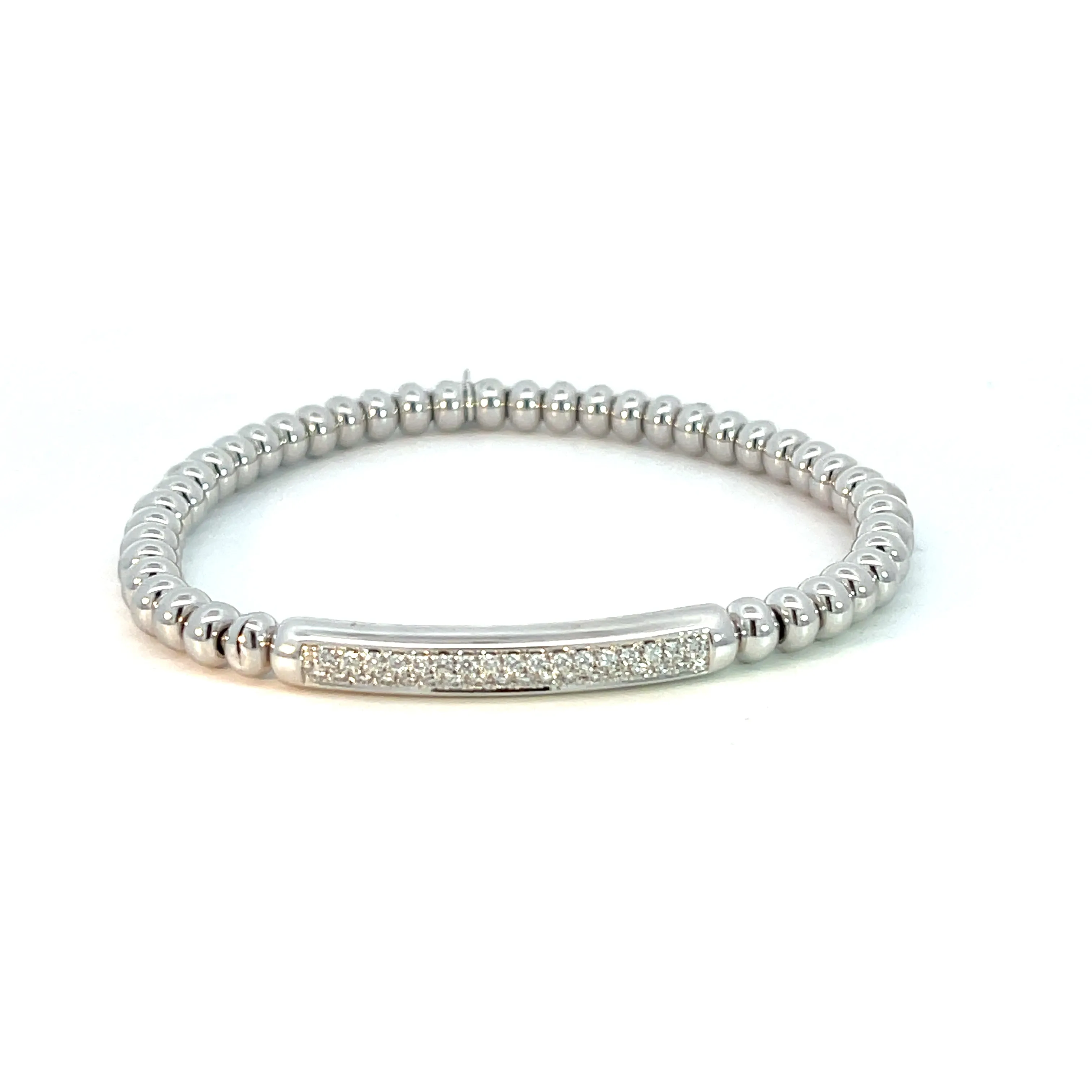 Hulchi Belluni ‘tresore’ Diamond Bar Stretch Bracelet (20372s)