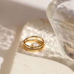 Jaida Peridot Duo Ring