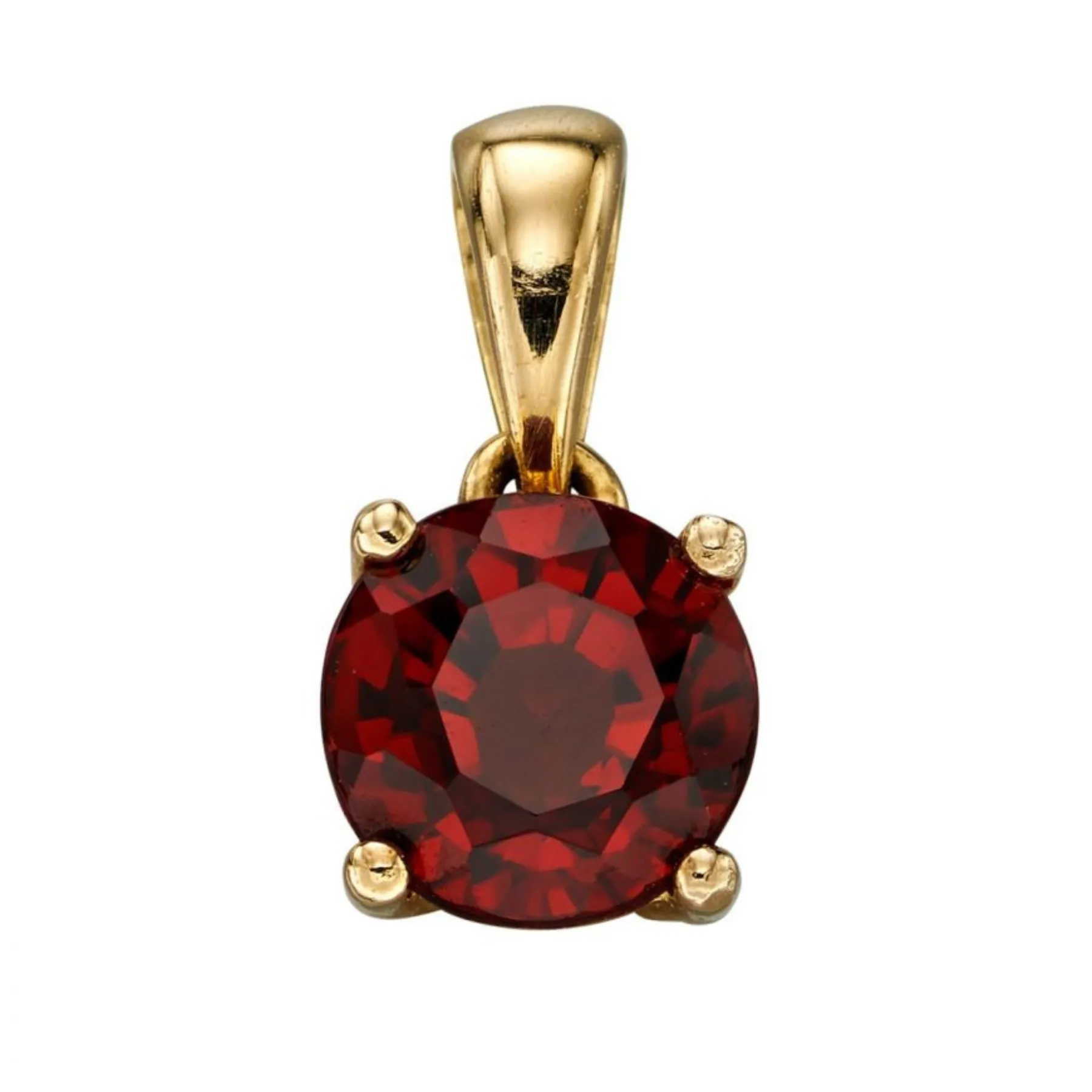 January Birthstone Pendant - 9ct Gold