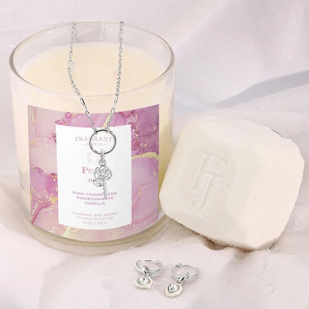 January Garnet Birthstone Charm - Bath Bomb