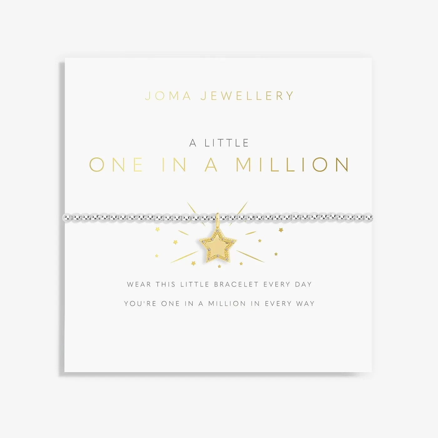 Joma Jewellery Children's A Little One In A Million Bracelet