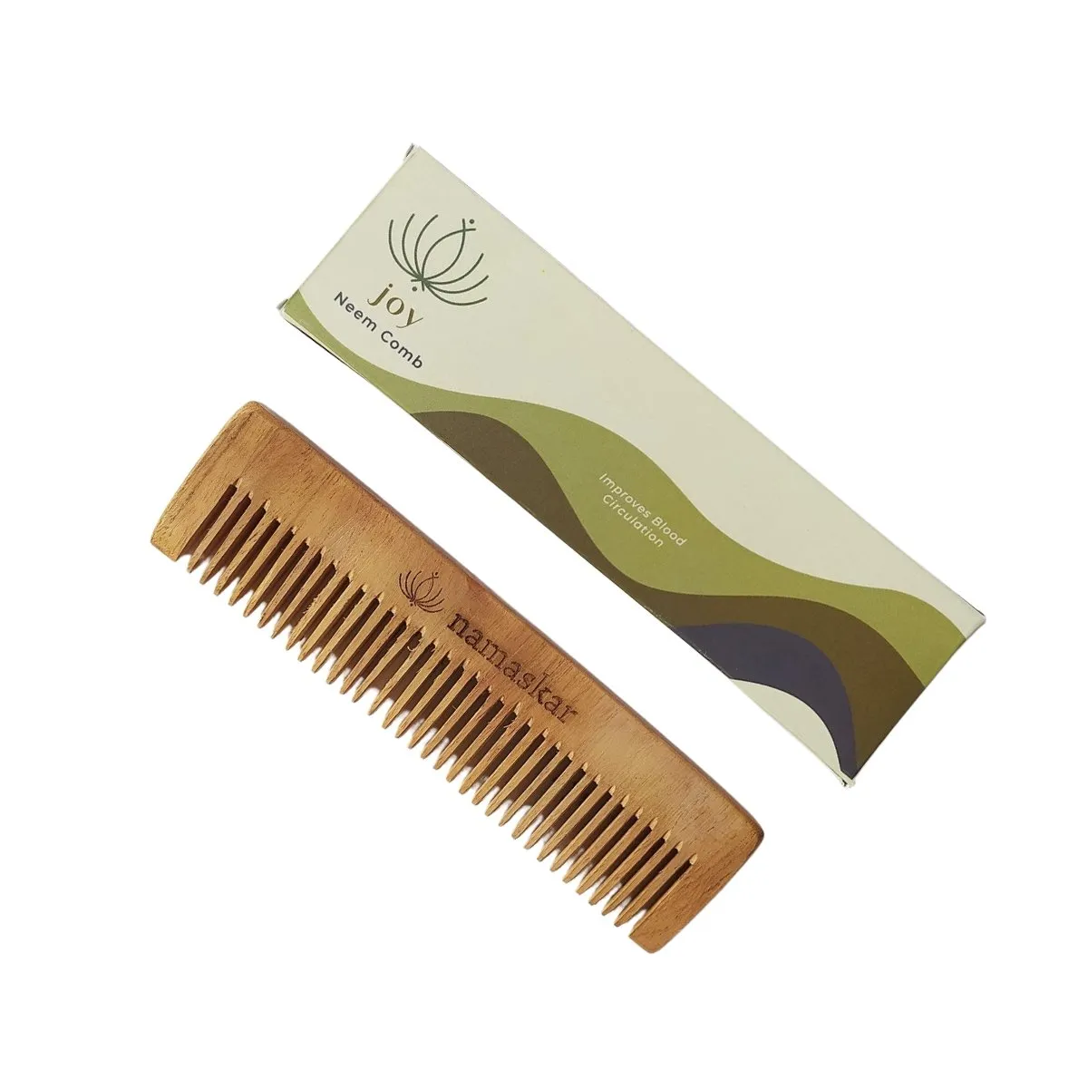 Joy- 100 % Compostable Neem Wooden Comb | 5 inch
