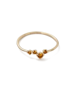 Kirstin Ash 9k Gold Valencia Citrine Ring