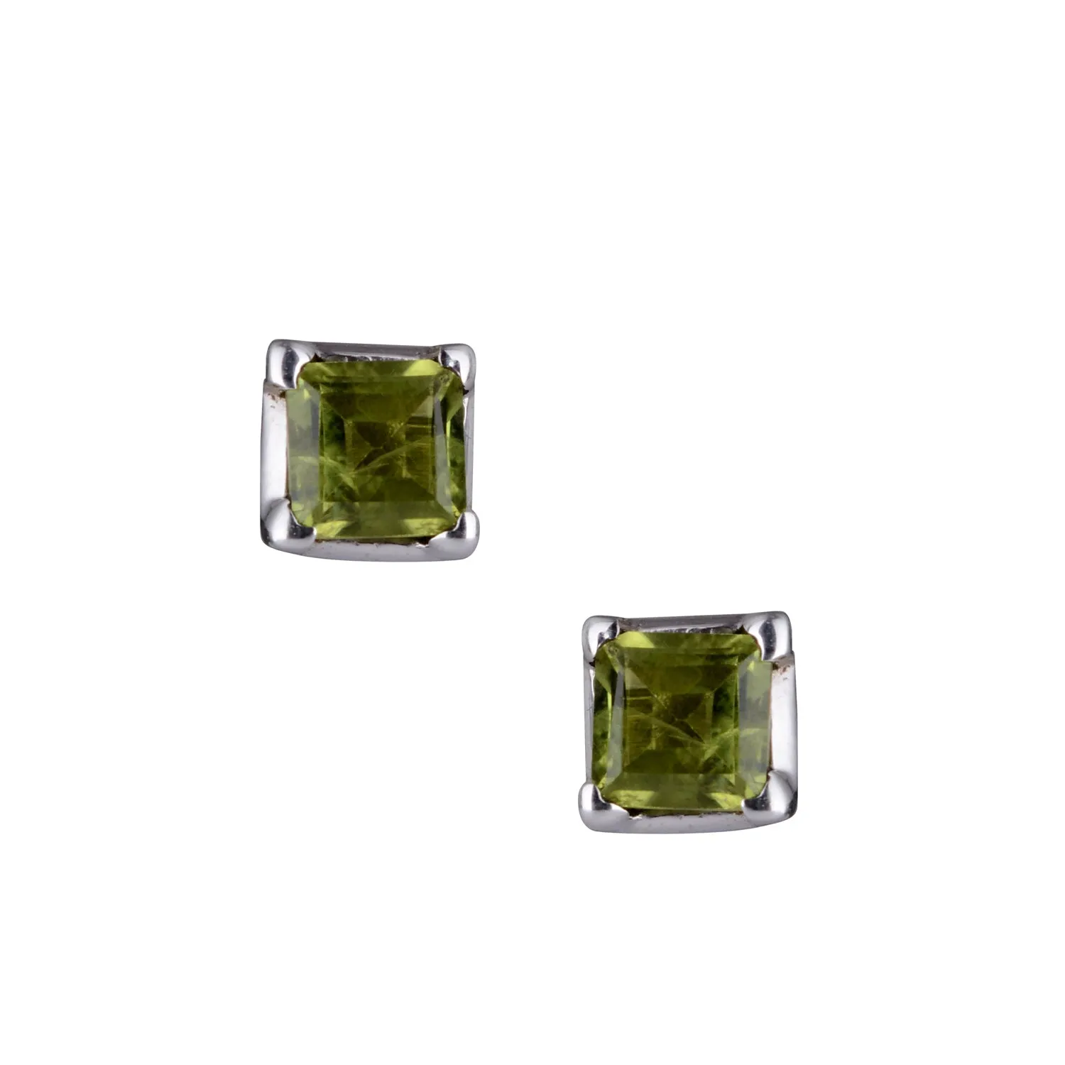 Kyra Gemstone Studs, Sterling Silver