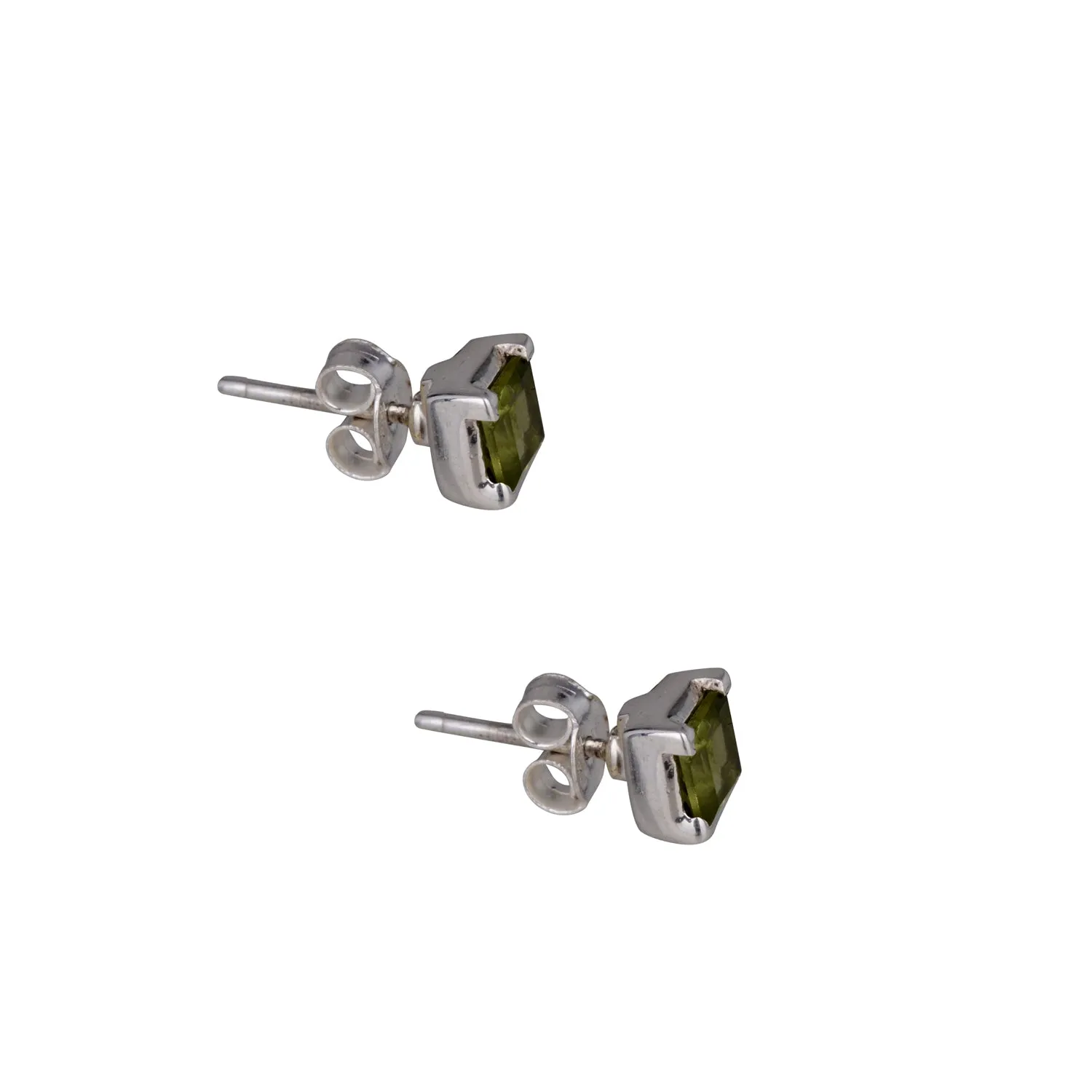 Kyra Gemstone Studs, Sterling Silver