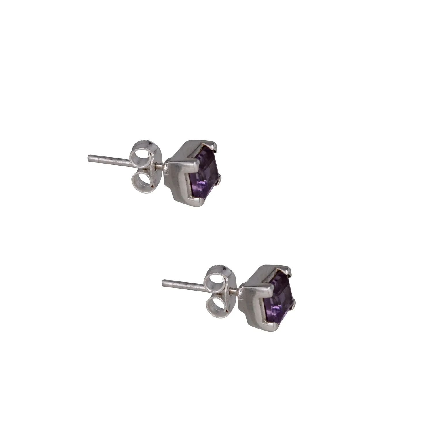 Kyra Gemstone Studs, Sterling Silver