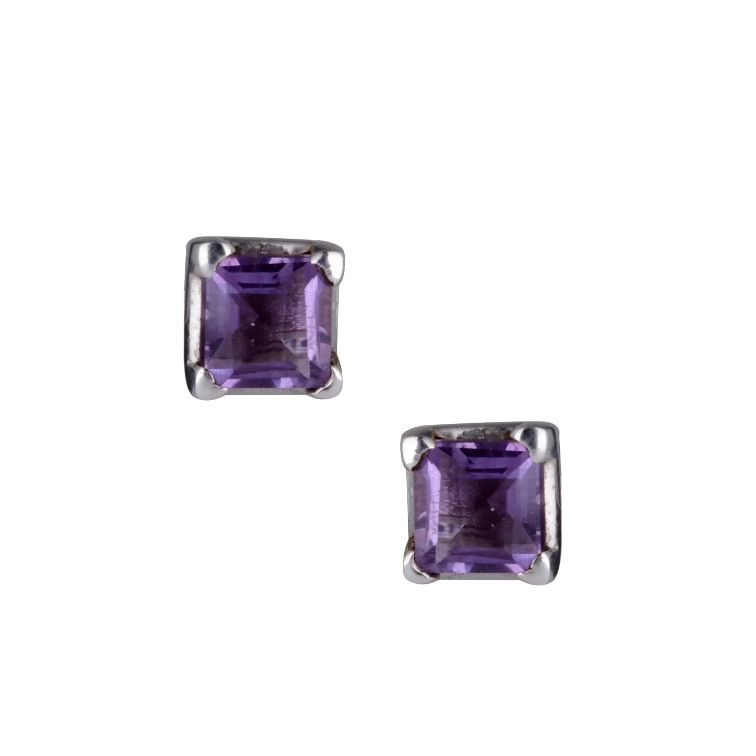 Kyra Gemstone Studs, Sterling Silver