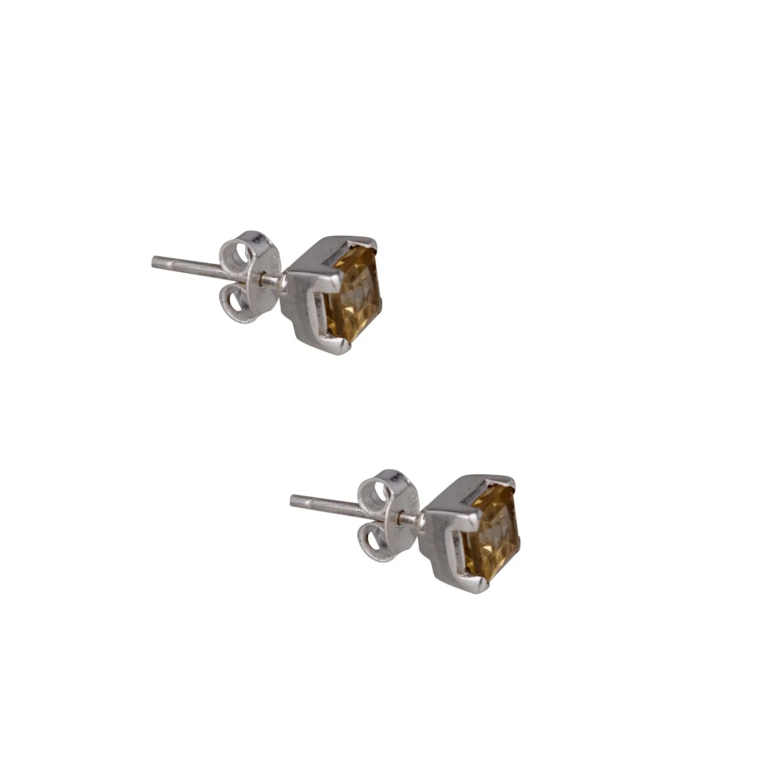 Kyra Gemstone Studs, Sterling Silver