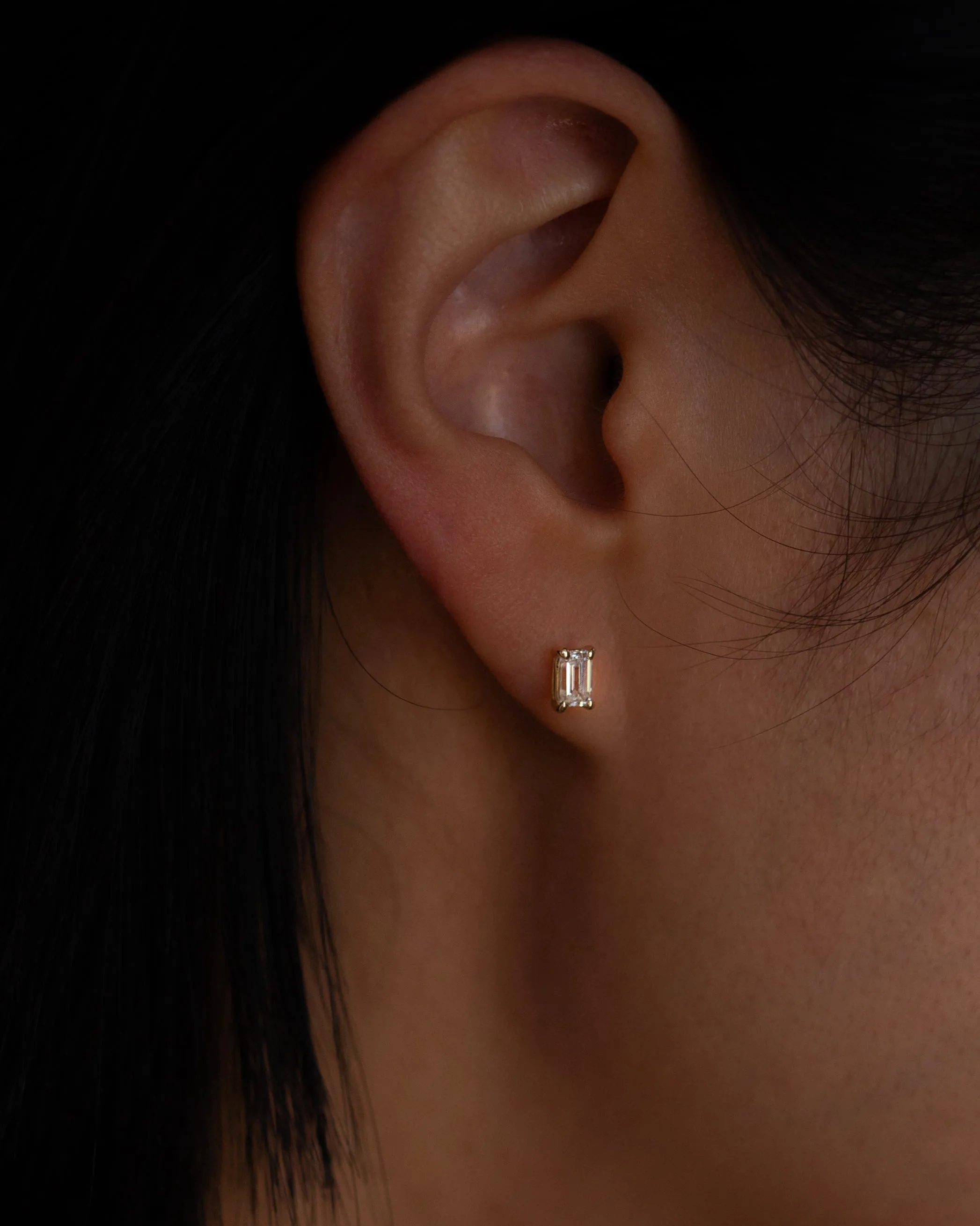 Lab grown diamond earrings