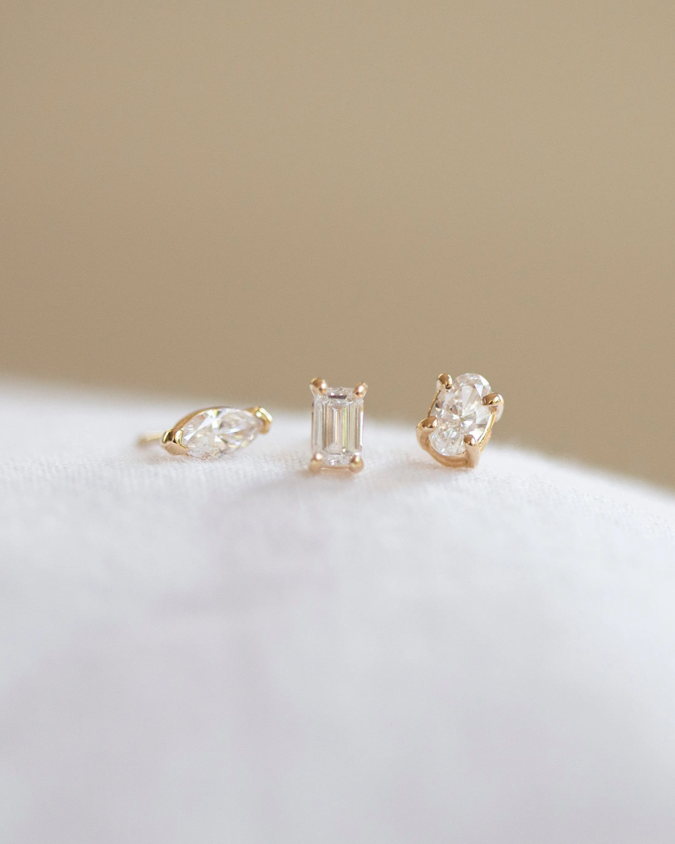 Lab grown diamond earrings