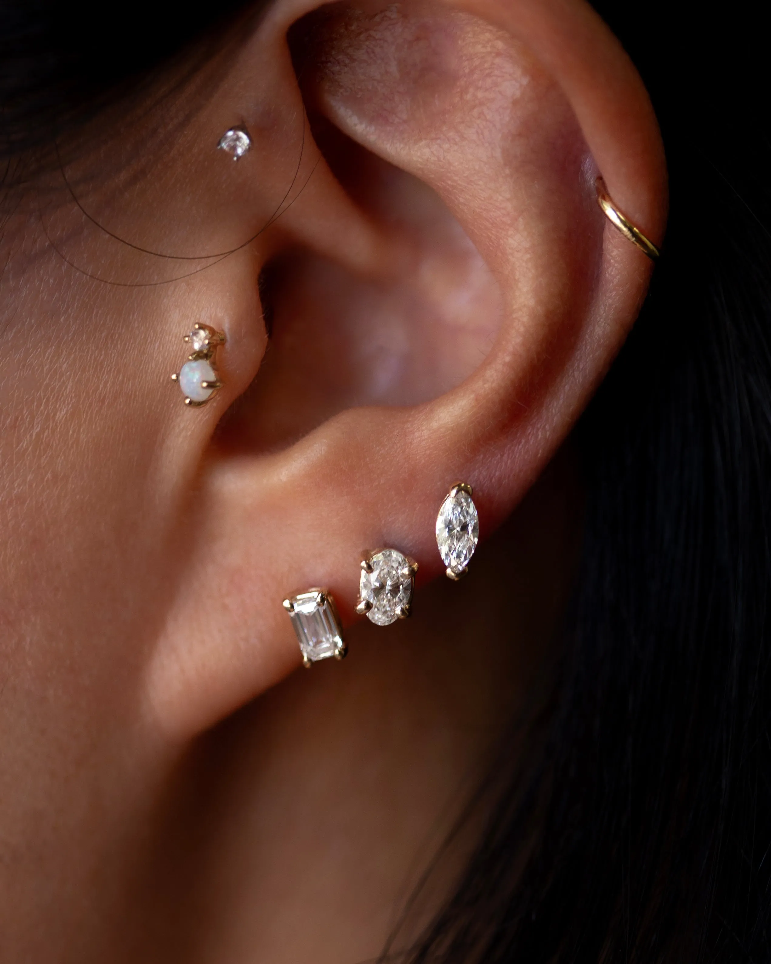 Lab grown diamond earrings