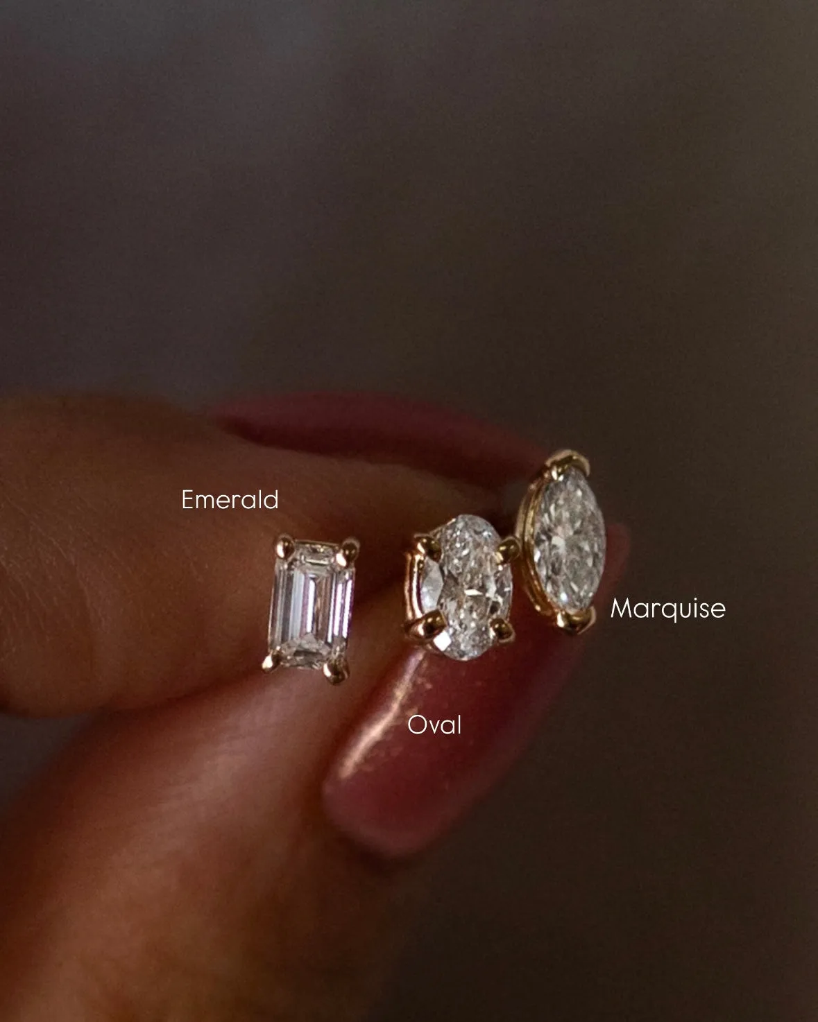 Lab grown diamond earrings