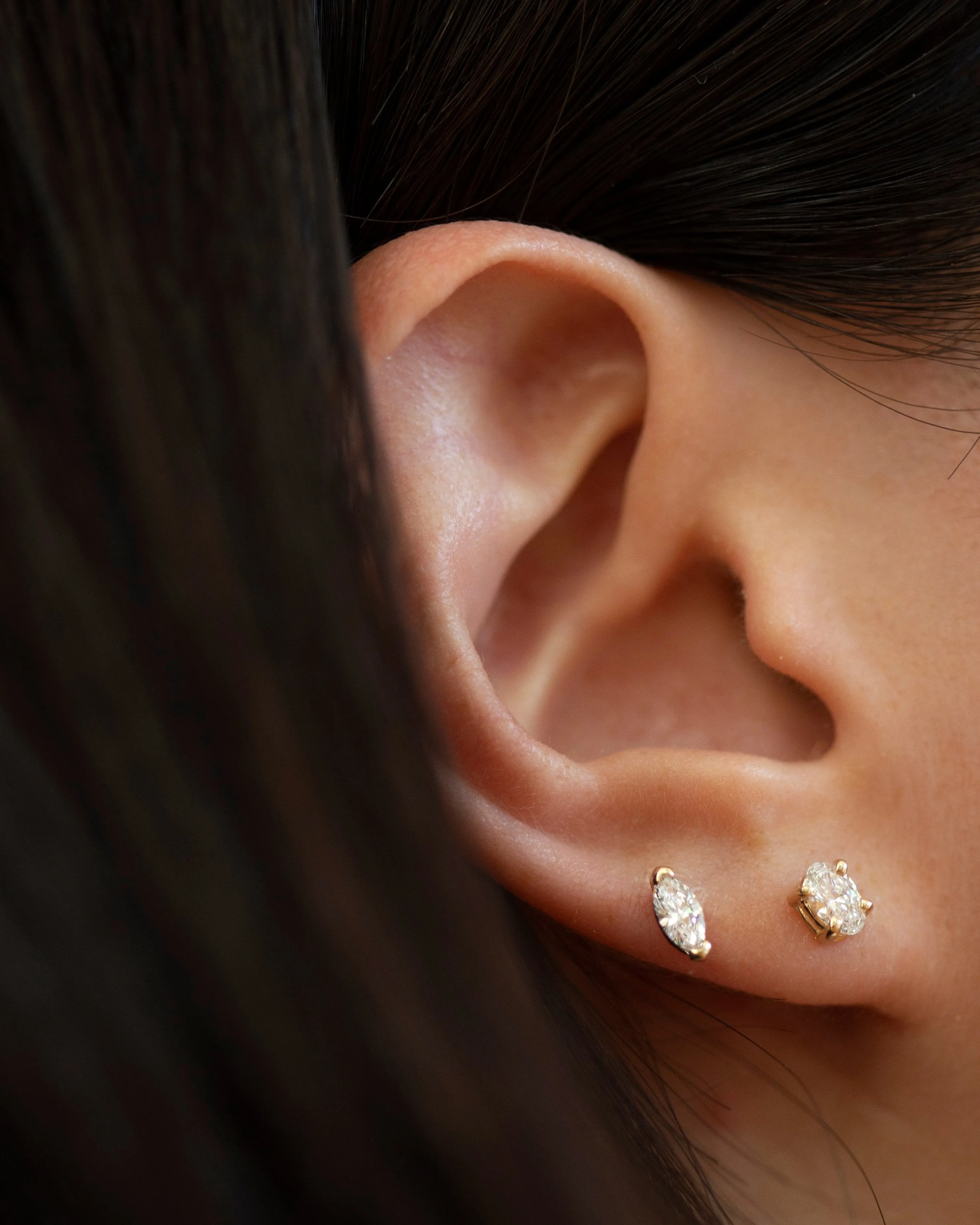 Lab grown diamond earrings