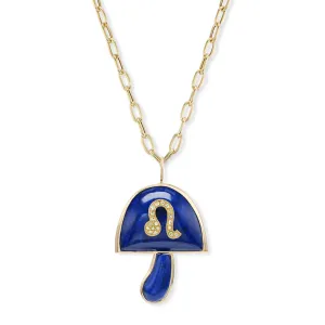 Large Magic Mushroom Pendant - Leo Zodiac