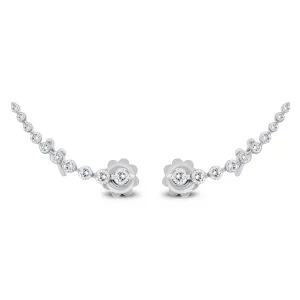Larissa Ear Climber Cuffs (0.75 ct Diamonds) in White Gold