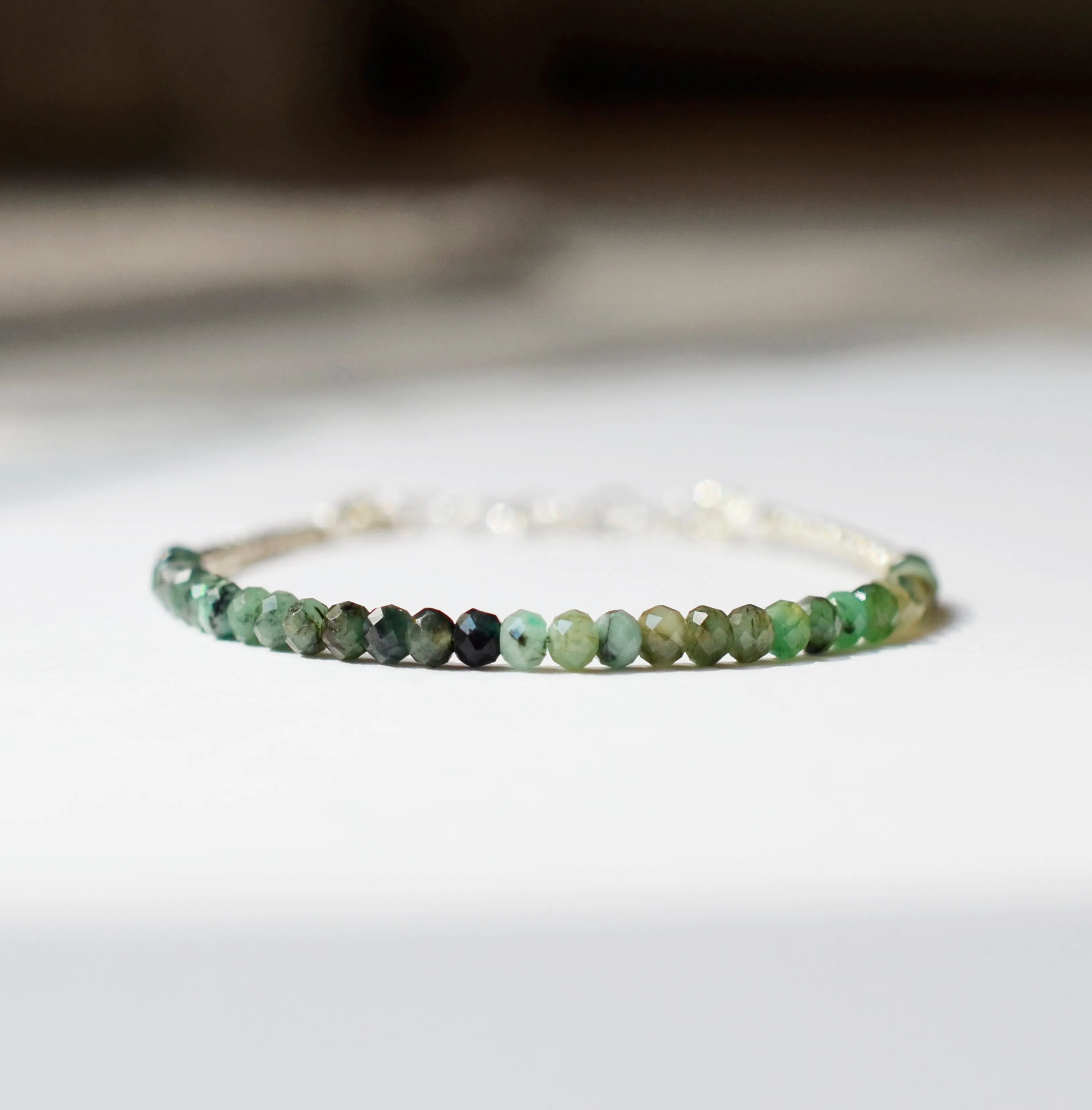 Layered Beaded Gemstone Bracelet