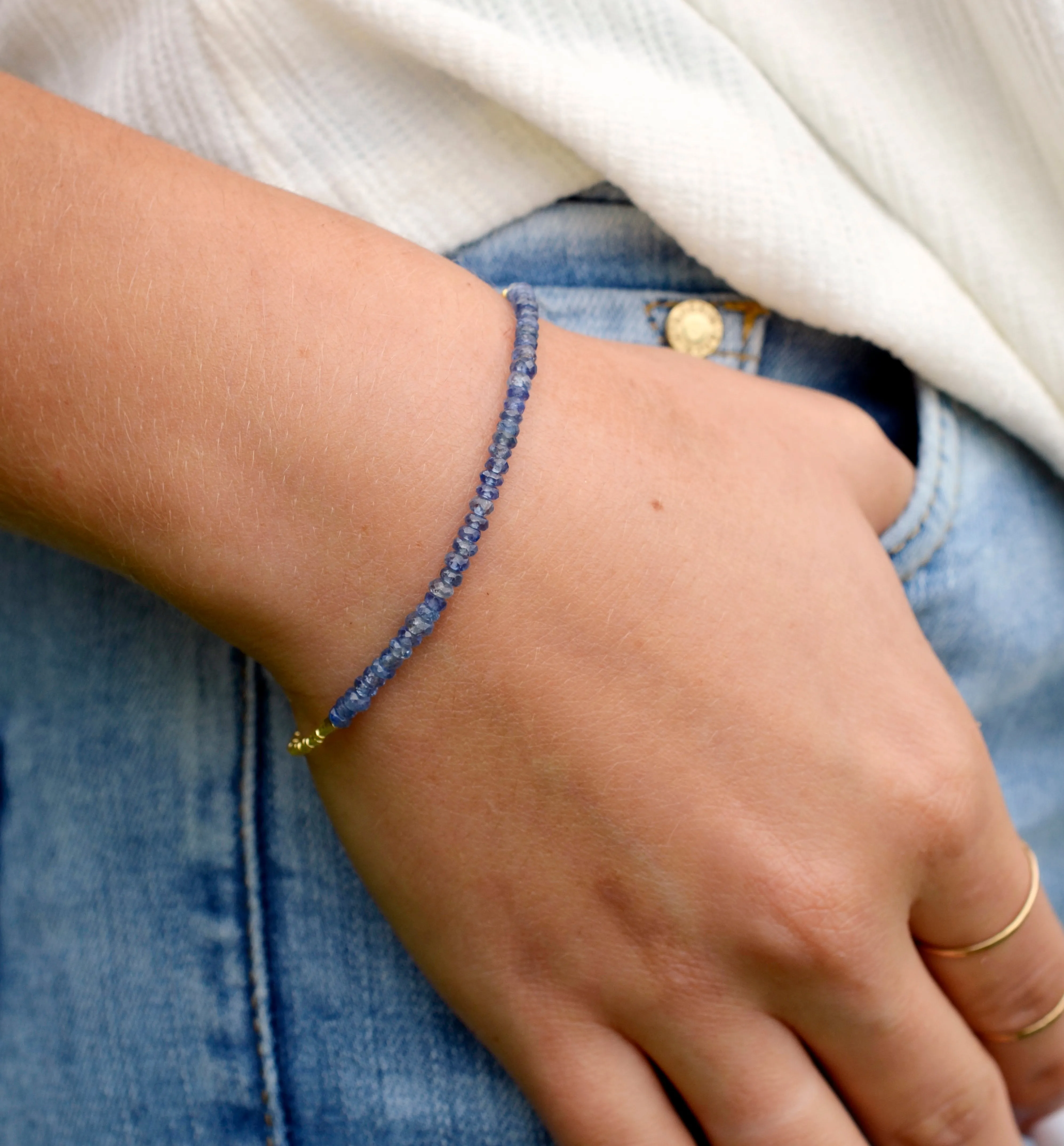 Layered Beaded Gemstone Bracelet