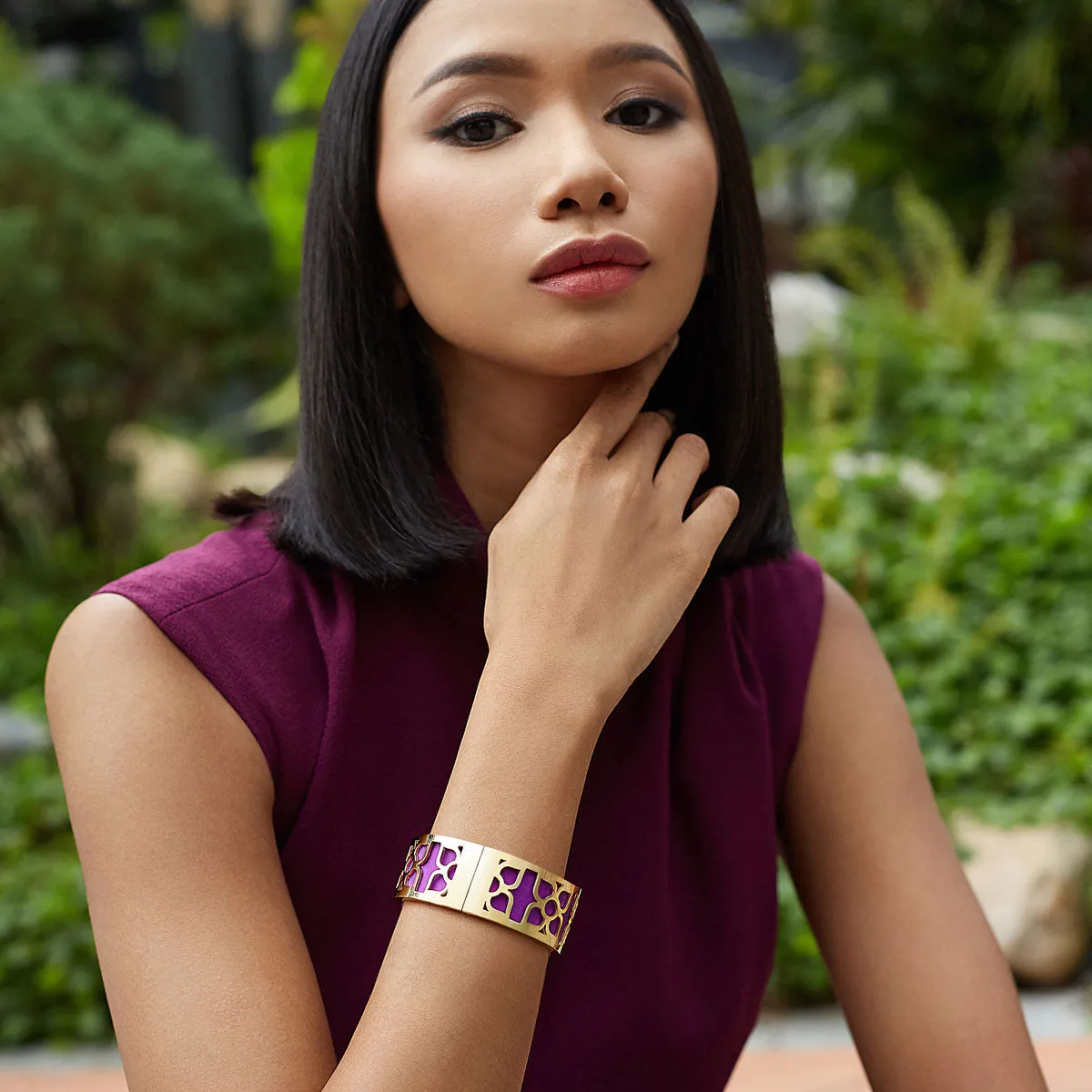 Lotus Bangle - Royal Blue