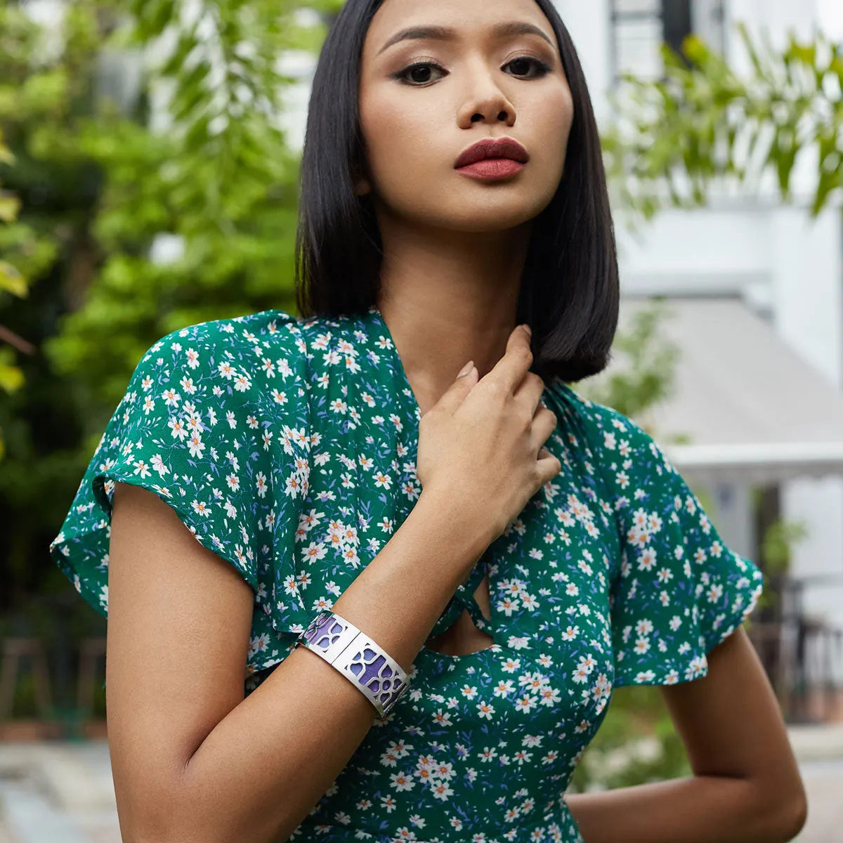Lotus Bangle - Royal Blue