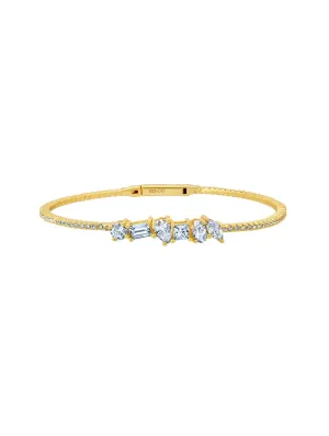 Luminous Flex Bangle in Gold