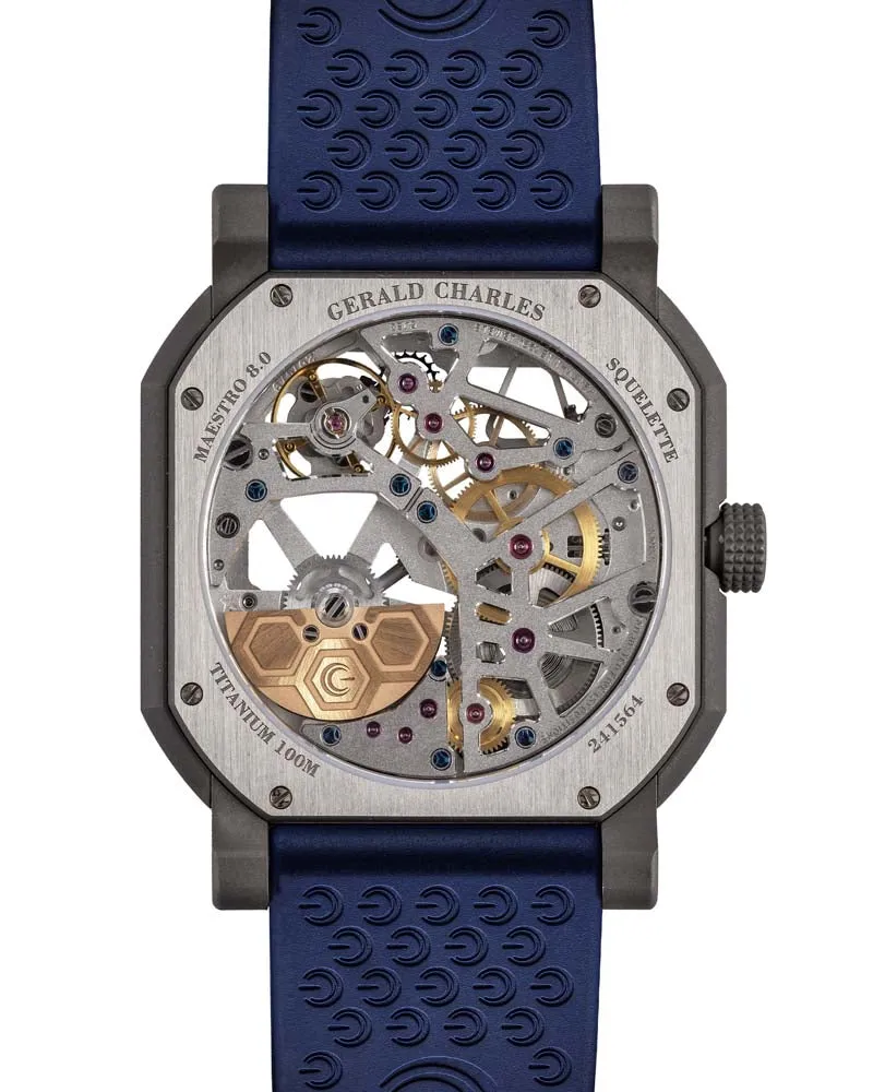 Maestro 8.0 GC Sport Squelette in Grade 5 Titanium and Royal Blue