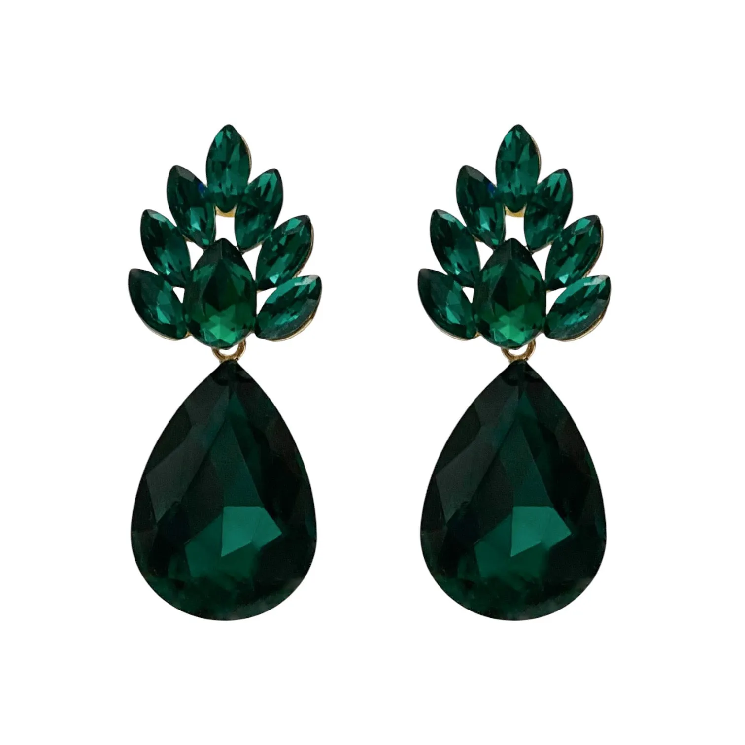 Margot Earrings - Emerald