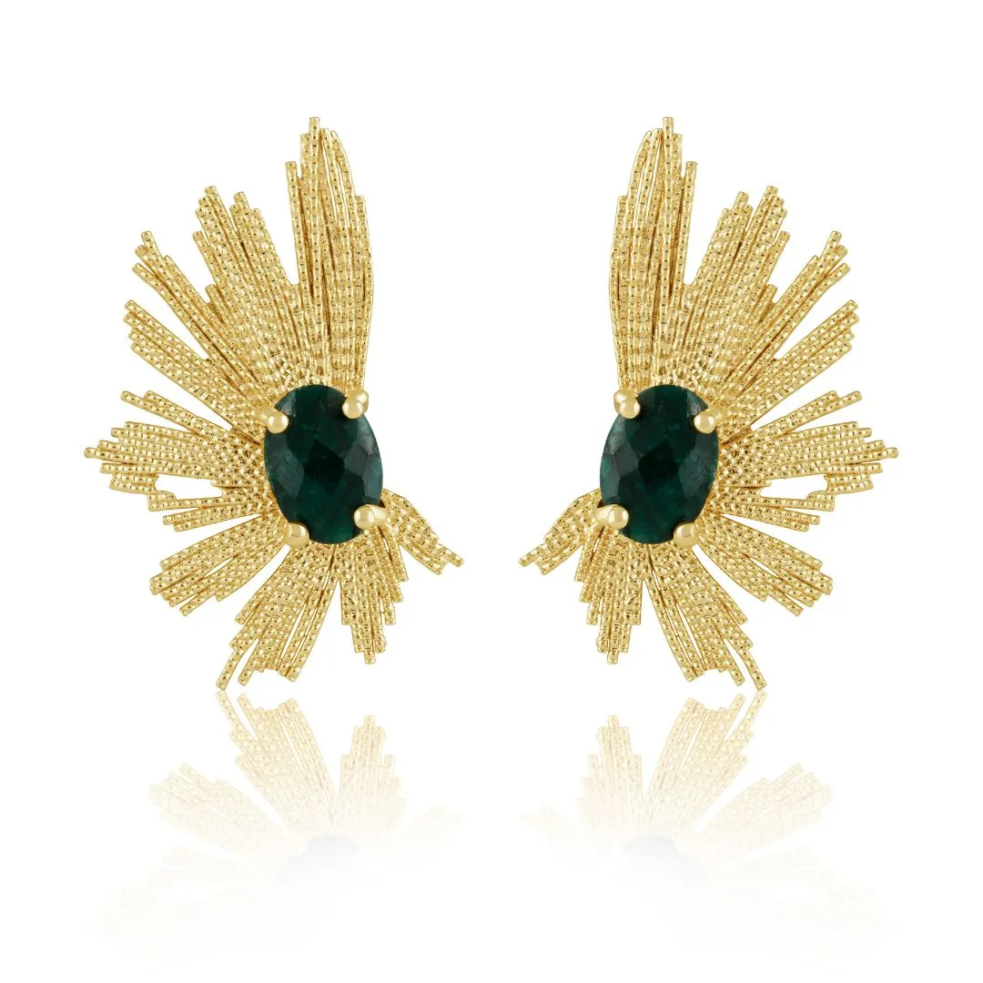 Marielle Earrings Emerald